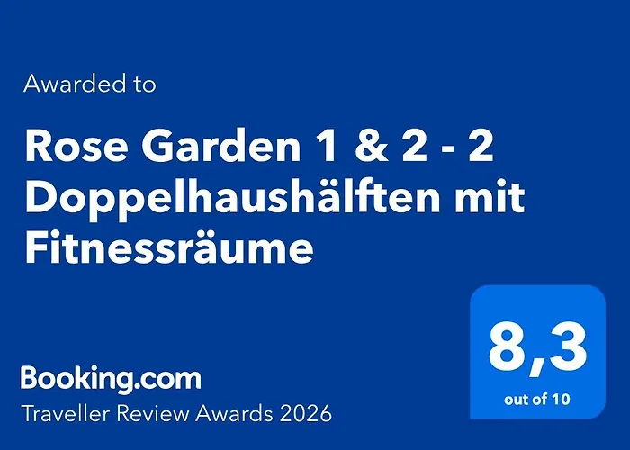 Feriehus Rose Garden 1 & 2 - 2 Doppelhaushaelften Mit Fitnessraeume